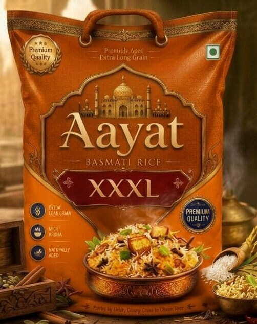 Aayat Basmati Rice XXXL Basmati Rice 26kg pack