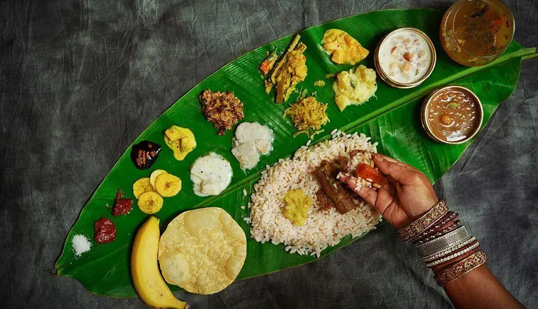 Onam festival meal