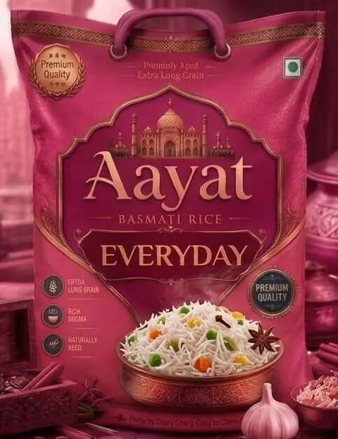 Aayat Everyday Basmati Rice 26kg pack