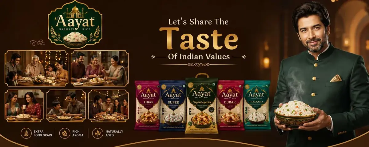 Aayat Basmati Rice Foods Banner 3